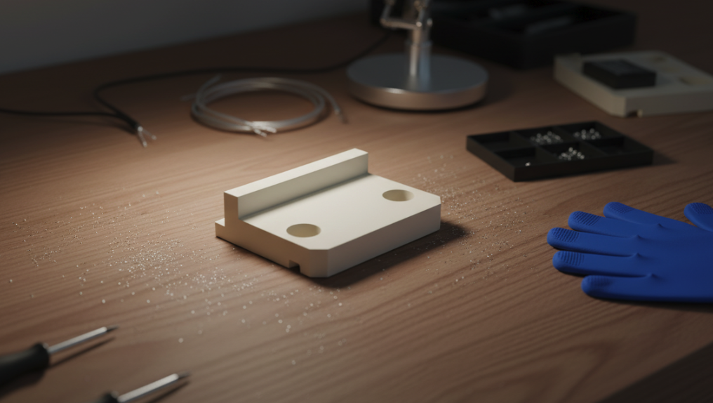 Semiconductor components on the workbench