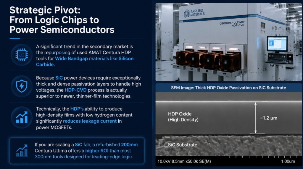 Thick HDP Oxide Passivation on SiC Substrate