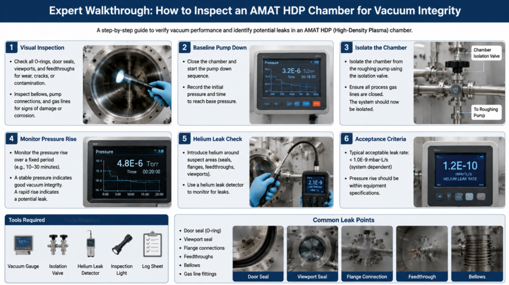 Expert Walkthrough: How to Inspect an AMAT HDP Chamber for Vacuum Integrity
