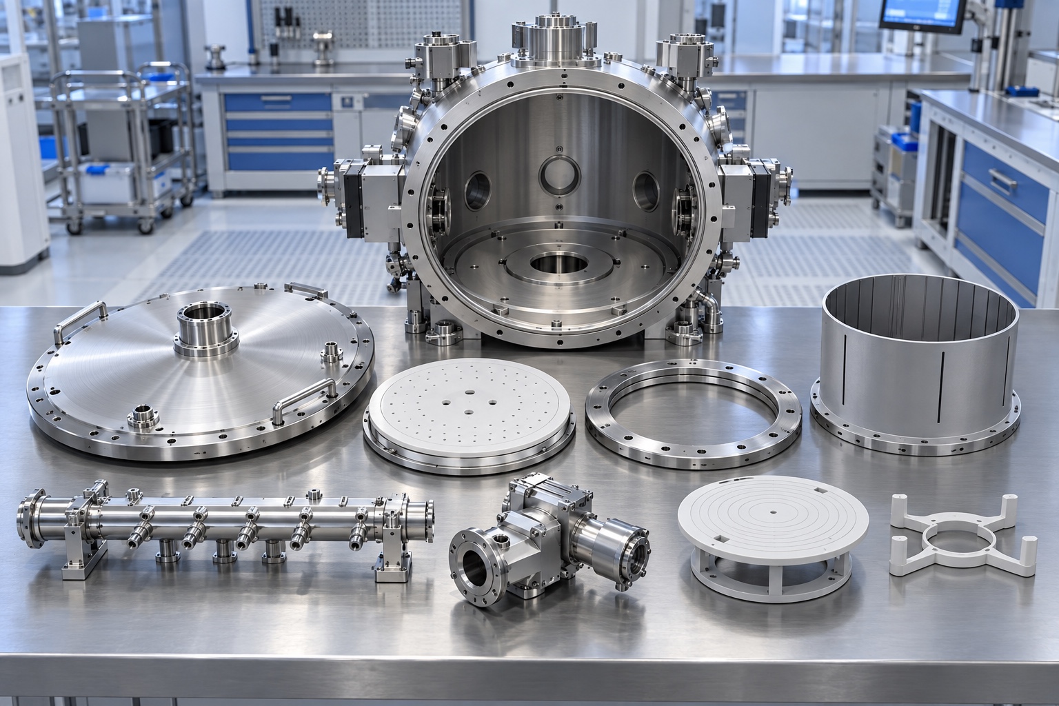 Concept illustration of an Endura TXZ chamber parts identification workflow